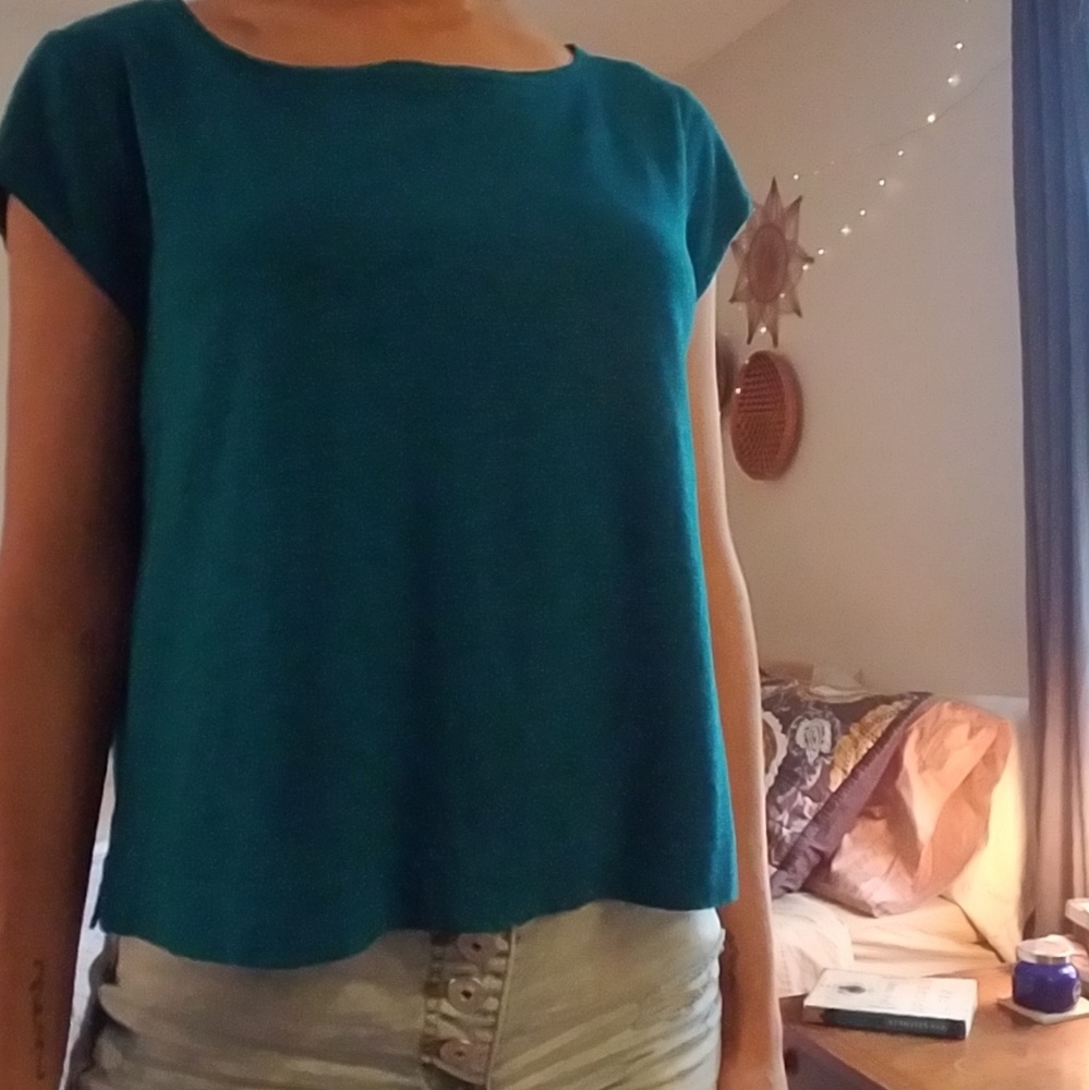 Eileen Fisher hemp & organic cotton crop top